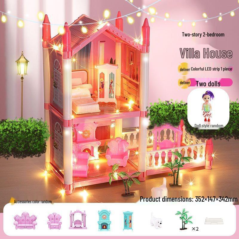 DIY Princess Dollhouse Castle Villa for Girls