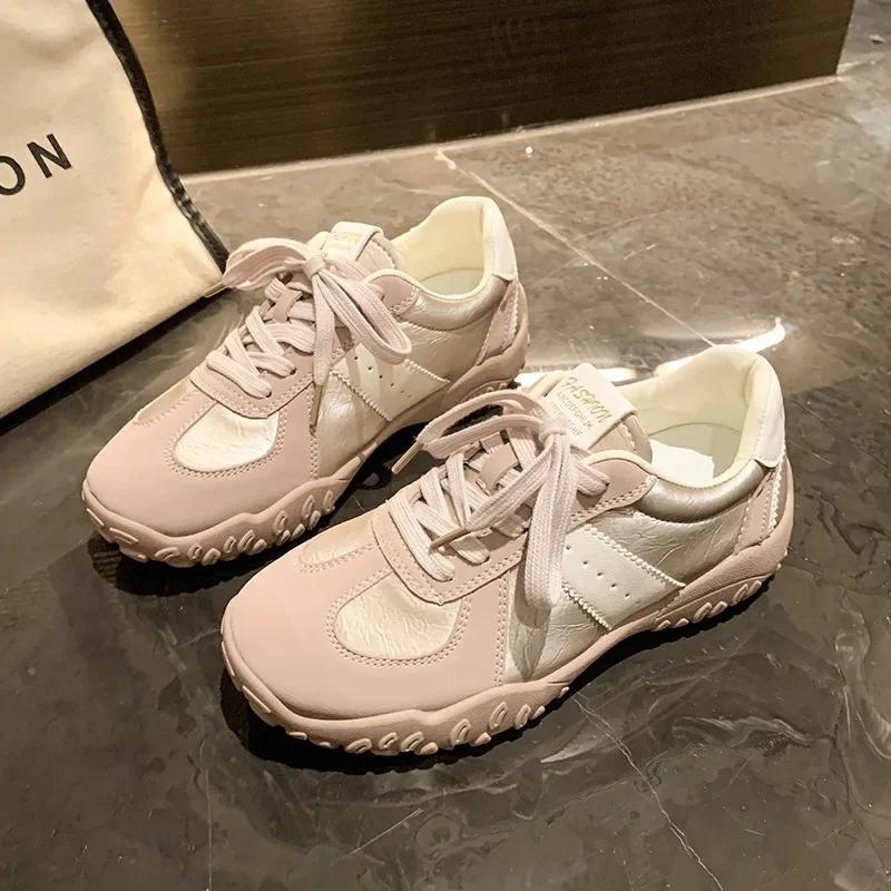 Women's Comfortable Retro Sports Shoes Thick Bottom Heel Increase Dequn Shoes Casual Leisure Running Shoes Summer New Arrival