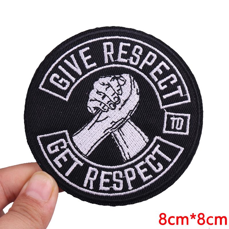 Hats Jeans Embridered DIY Letter Slogan Embroidery Sew Patch Iron On Patches For Clothing Thermoadhesive Patches Jackets DIY