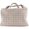 New Travel Line Boston Bag A15966 Beige Nylon Canvas Women Used