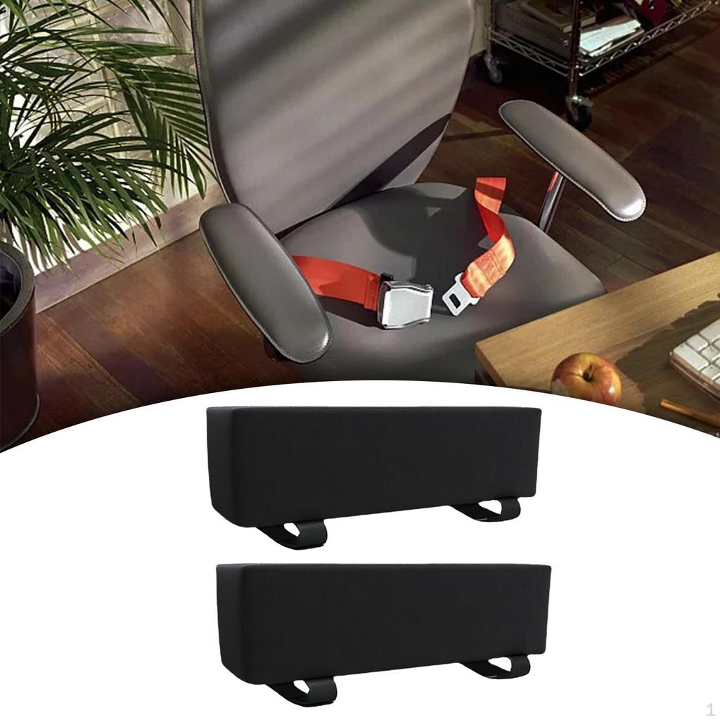 Adjustable Strap Armrest Cover for Chairs with Memory Foam