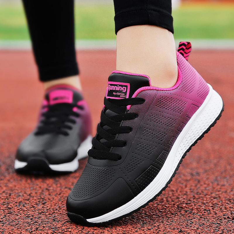Fashion Fashion Women Sneakers Soft Vulcanize Shoes Leather Tenis Feminino Comfortable Sneakers for Moms Sports Trends Casual Female