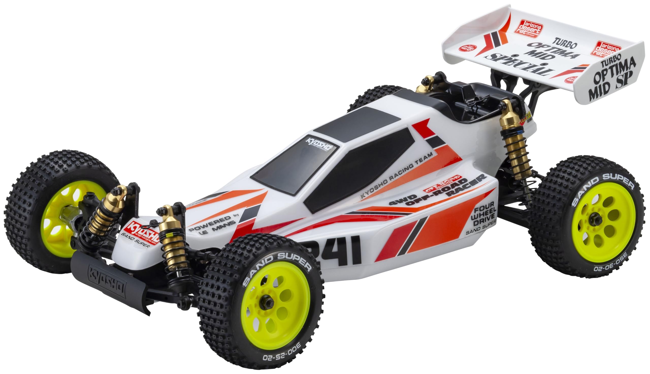 

Kyosho EP 4WD Racing Buggy Turbo Optima Mid Special Electric Radio Control Model 30623 1/10