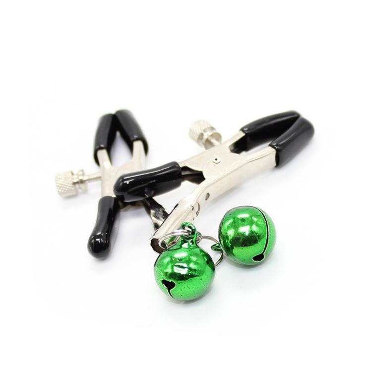 Multicolor Adult Nipple Clamps with Single Bell for Women
