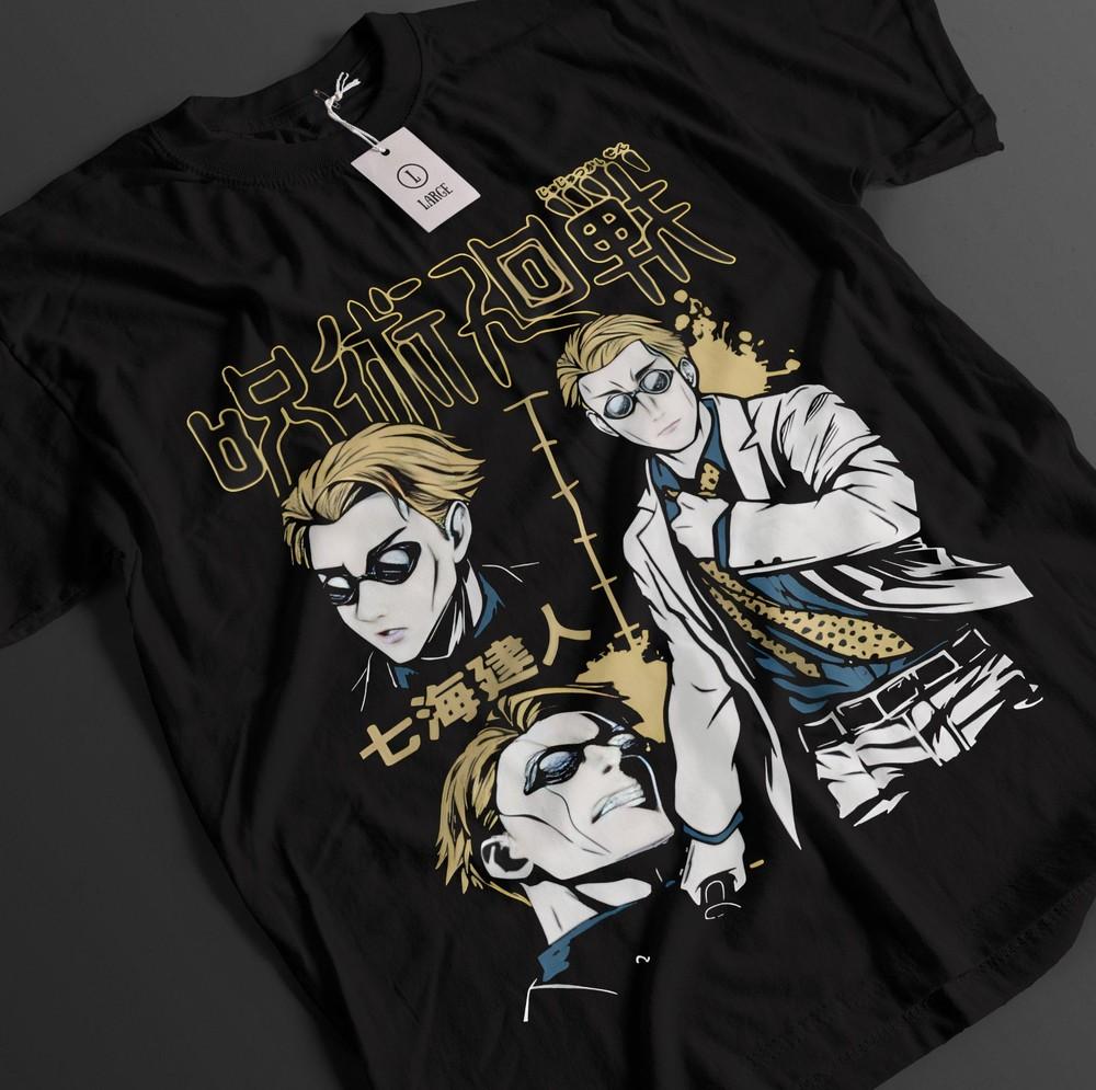 

Jujutsu Kaisen Shirt Nanami T-Shirt Sukuna Gojo Toji Tshirt JJK Anime Unisex Tee M