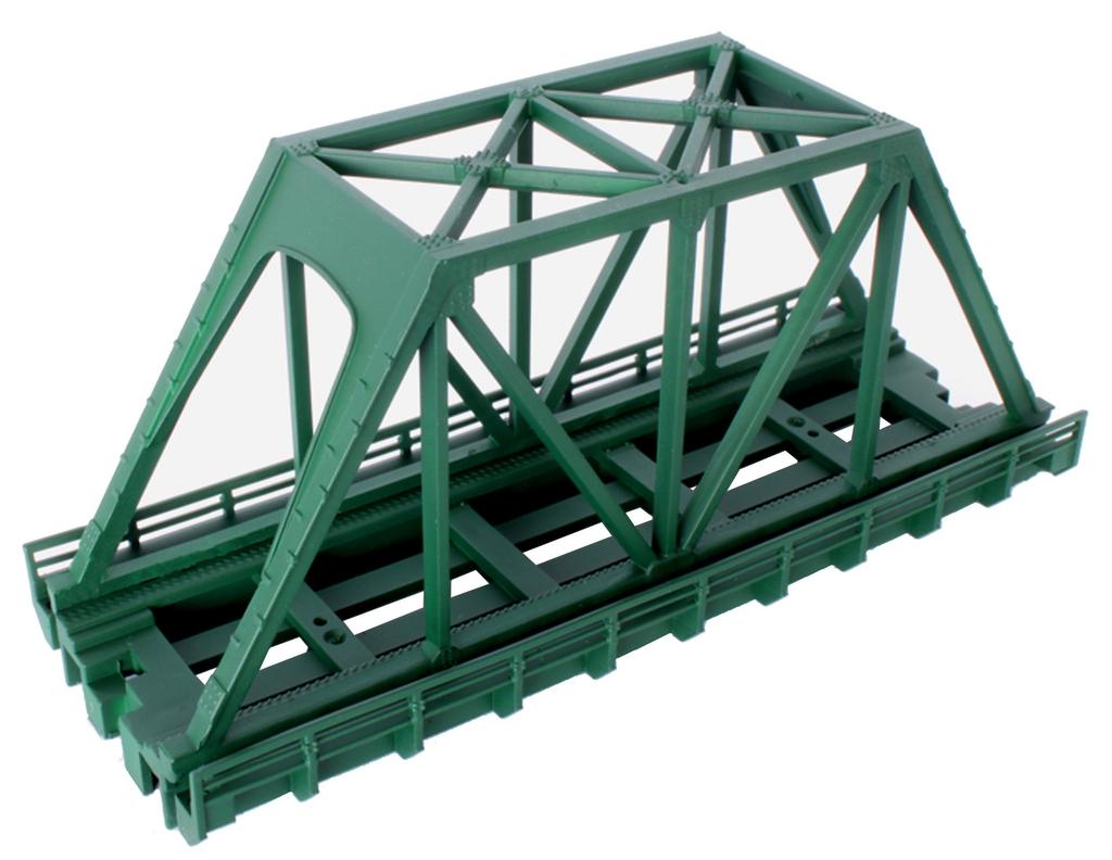Rokuhan Z gauge R089 truss iron green Single-wire bridge, short,