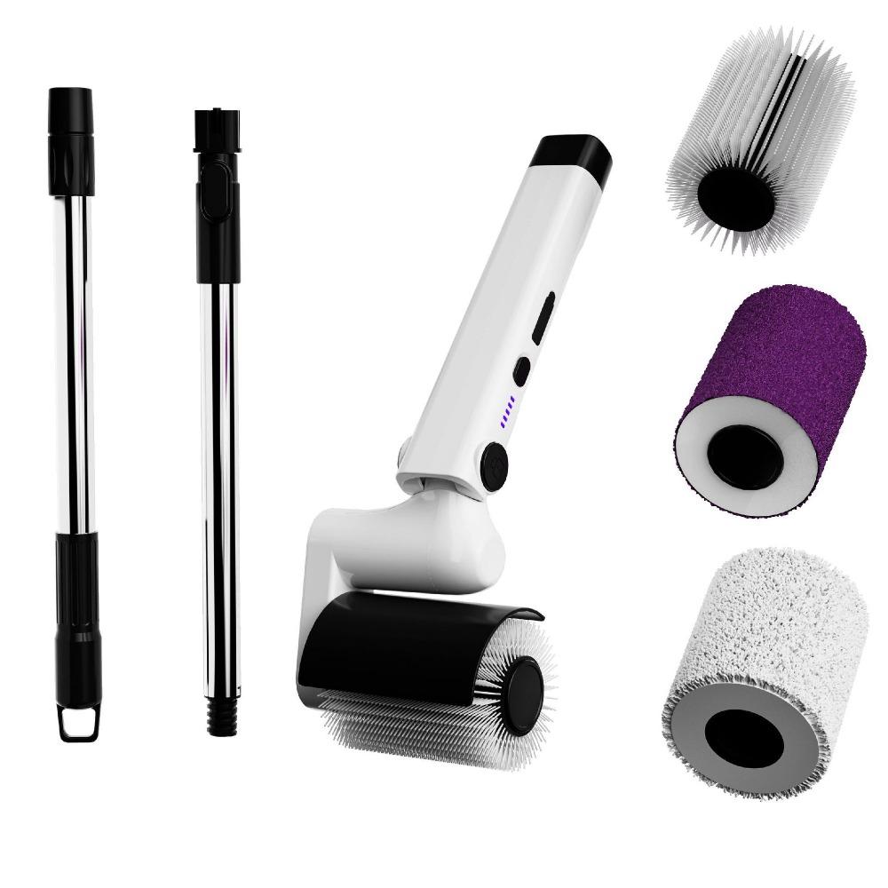 

Электрическая щетка-ролик, мощная электрическая щетка с регулируемым углом наклона, электрическая щетка для пола, выдвижная щетка для уборки