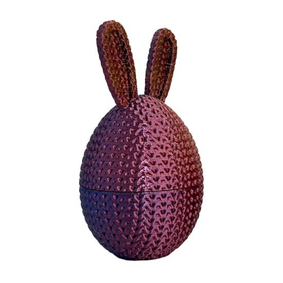 3D-gedrucktes Osterhasen-Ei Vorgefülltes Osterei mit Hase darin Osterkorb-Füller für Zuhause Büro Schreibtisch Dekoration