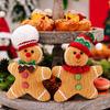 Haobei Gingerbread Man Christmas Tree Ornament - Yellow Doll Pendant