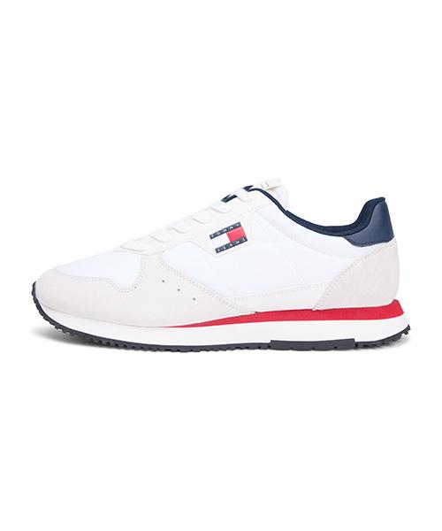 Tommy Hilfiger Bowie Light Leather Runner - White (T52G0Ars130Ft10Gy)