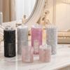 2 In 1 Double-Layer Cotton Swab Holder Round Cotton Pad Organizer for Living Room