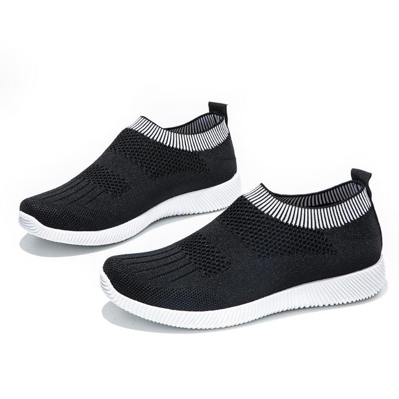 Letní Dámské Tenisky Lehké Dámské Sportovní Boty Nazouváky Boty Ženy Mokasíny Velké vycházkové Ploché Dámská obuv