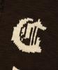 COVERNAT Diploma C Logo Knit Varsity Jacket Brown