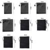 Drawst Closure Drawstring Storage Pouch Nylon Waterproof Multi-Functional Storage Bag Dustproof Black Drawstring Bags