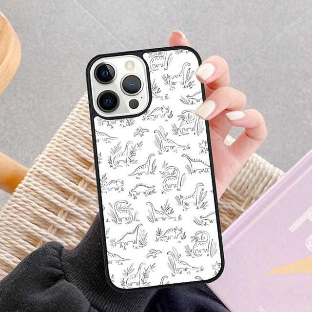 Dinosaur Pattern Phone Case For Apple iPhone 17 Air Pro Max Plus Coque For iPhone 17 Air 14 15 16 13 12 Max Cover