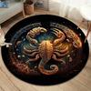 Scorpion Round Area Rug,Carpet Rug for Living Room Bedroom Sofa Playroom Decor,Non-slip Floor Mat