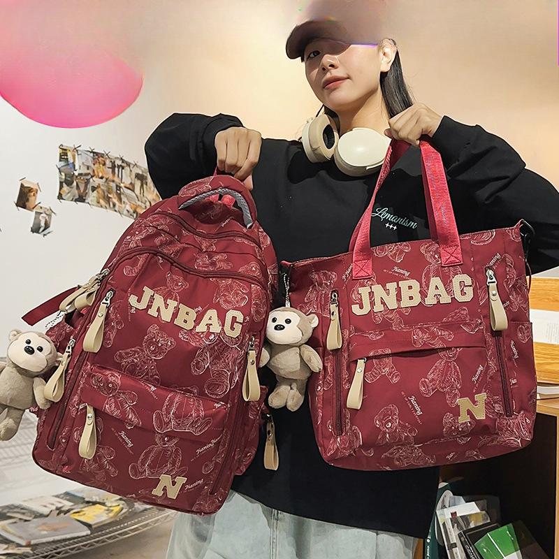 Schoolbags Children Elementary School Girls Junior High School Students High-value Large Capacity Two Piece Backpack