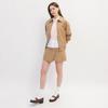 Olive Des Olive Semi A Line wrAp Short pAnts M204