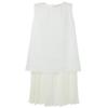 Sancai Autumn Faux Two-Piece Sleeveless Maxi Dress
