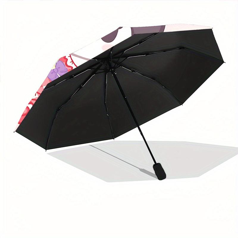 1pc Bouquet Kuromi Automatic Opening and Closing Cartoon Umbrella - Suitable for Various Occasions, Outdoor Activities, Lightweight and Durable Automa