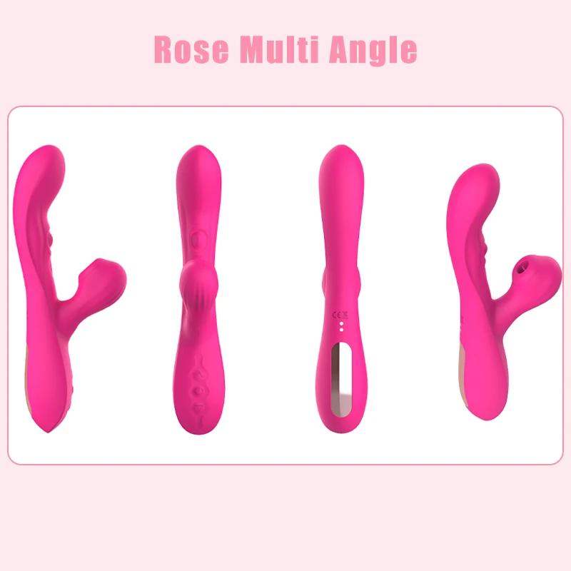 Powerful Sucking Rabbit Vibrator Clit Stimulator Vacuum G-Spot Vagina Massager Female Masturbator Toy