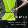 ROCKBROS Reflective Bicycle Safety Night with High for Outdoor Dog and Traffic Accident Prevention Vest, Mesh, Reflective, Lightweight, Pockets,