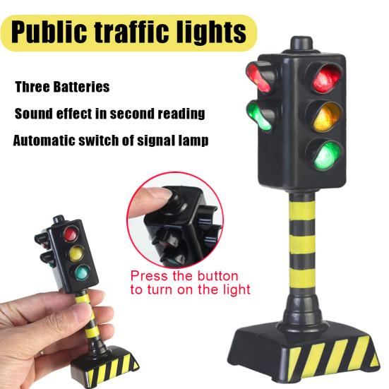 Kids Simulated Traffic Signal Speed Camera Sound Light Model Early Education Toy