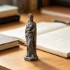3D Printed Goddess Figurine Greek Mythology Holding Book Sculpture for Living Room Home Desk Shelf Decor