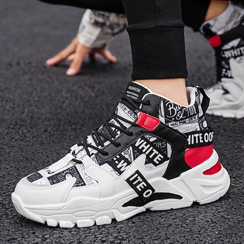 Men High Top Men's Shoes Sneakers Casual Shoes Dad Shoes