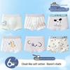 Jingjia Boys' Cotton Boxer Briefs - Animal World Series (6-Pack)