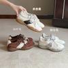[Inside and Outside Sheepskin] Big-name Leather Thick-soled German Training Shoes Women's 2025 New Autumn Sports Soft-soled Forrest Gump Shoes