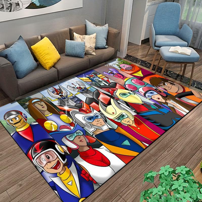 15 Sizes UFO-ROBO-GRENDIZER-GOLDORAK Pattern Rug for Bedroom Living Room Anime Carpets for Girl Room Floor Mat  floor mats