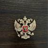 1 stk Mindemærke Emblemer Rusland Dobbelt Hovedet Ørn Nationalt Emblem Metal Broche Diy Jakkesæt Skjorte Krave Dekoration Pins Smykker Håndværk