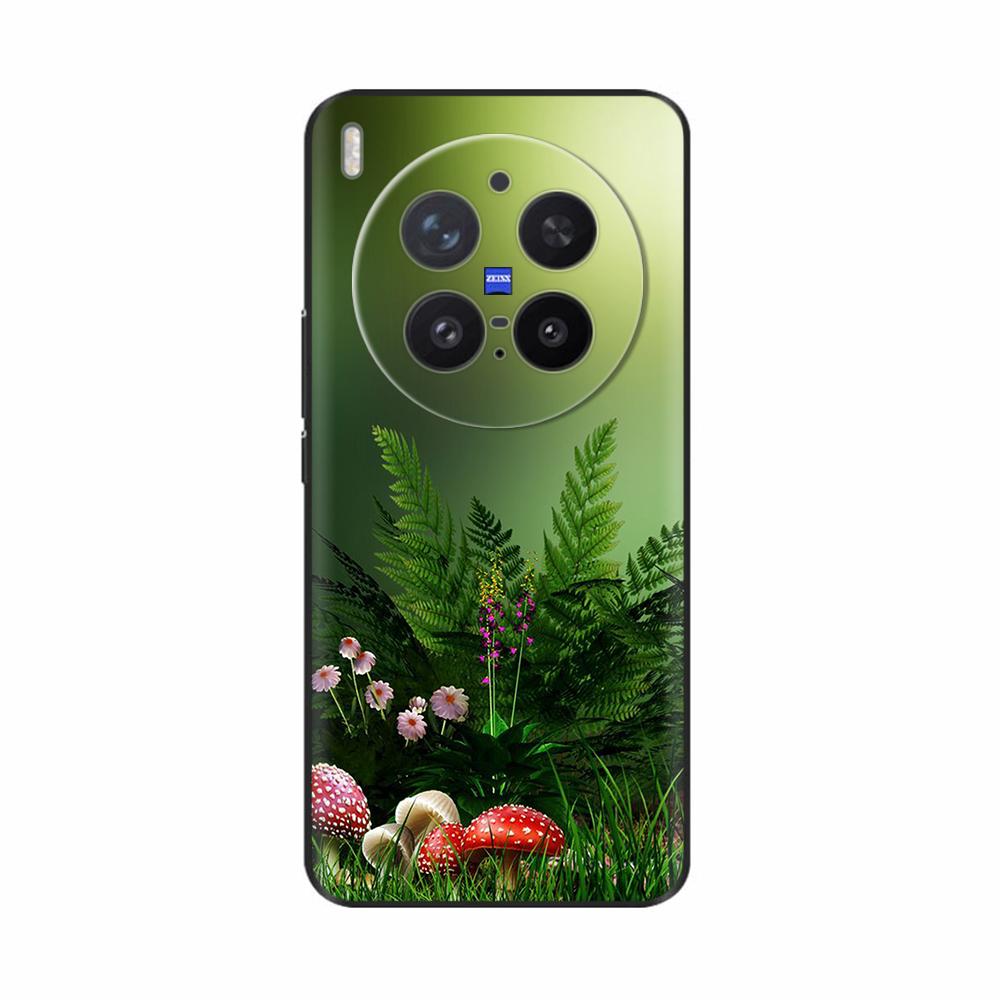 For VIVO X300 Pro Case Popular Flowers Cartoon Soft Silicone Phone Back Cover For Vivo X300 X 300 ShockProof Shell Bags Funda