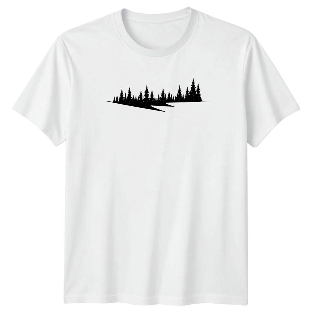 Forest Silhouette Nature Landscape Outdoors TShirt Pine Tree Wilderness S