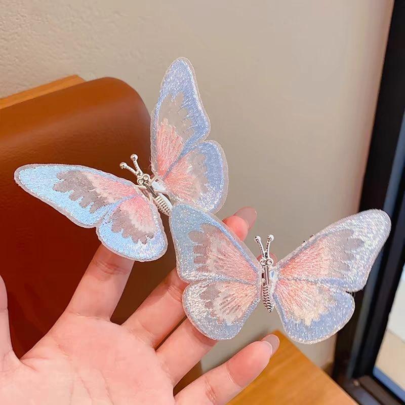 Children s Butterfly Hair Clip: Flying Fairy Wings for Little Girls