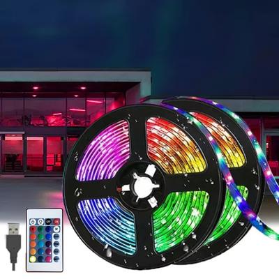 5V LED Strip Light 24 Tasten Fernbedienung SMD5050 Flexible LED Strip Light Für Schlafzimmer DIY TV Hintergrundbeleuchtung Weihnachtsdeko Beleuchtung
