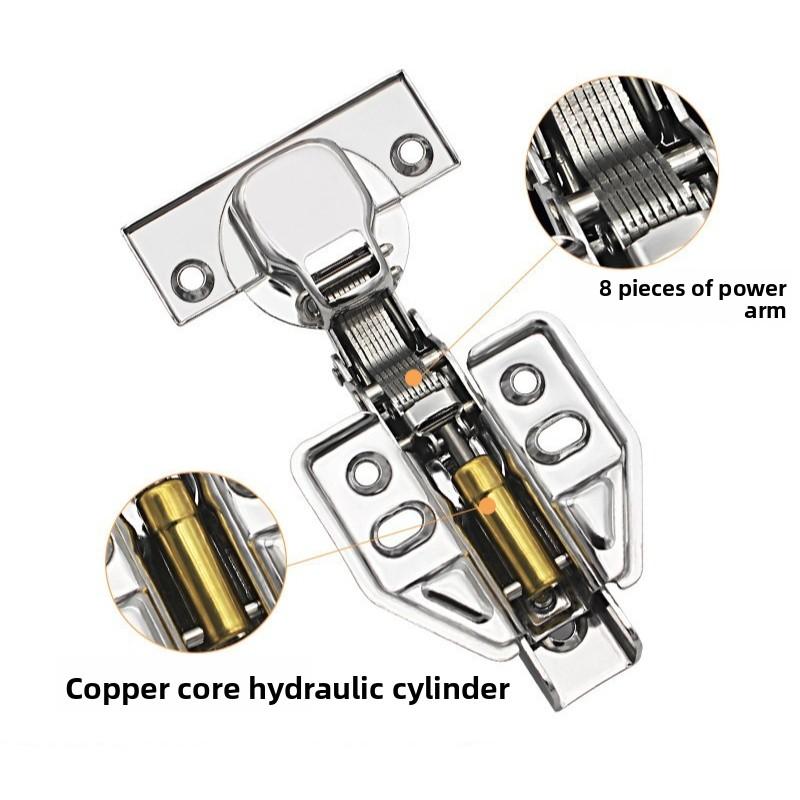 1PC Outdoor Special Stainless Steel Damping Hydraulic Buffer Hinge Cabinet Wardrobe Buffer Mute Hardware for Furniture