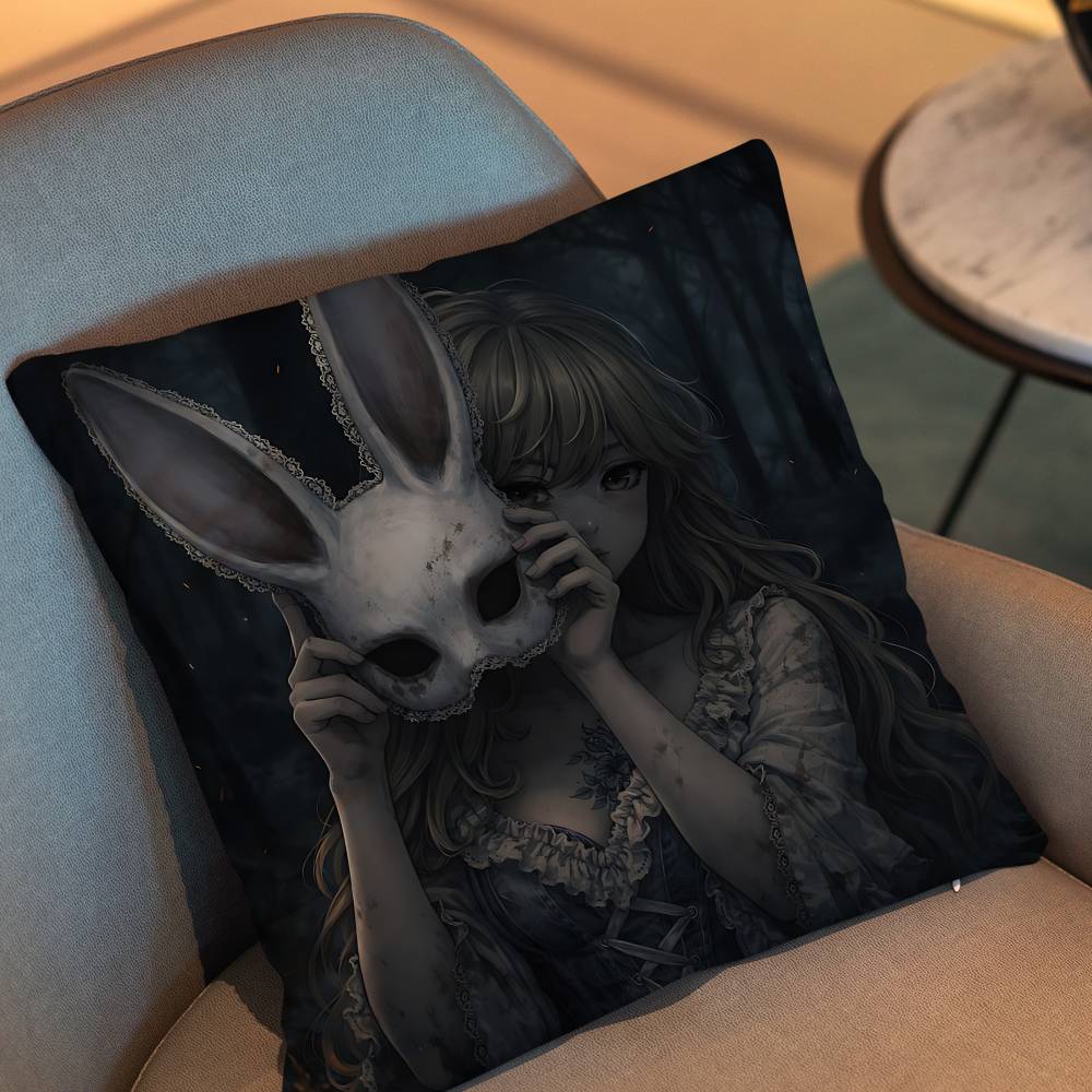 Horror Art Game Reanimal Pillow Case Pillow Case Living Room Sofa Cushion Cover Suitable For Home Bedroom Room Decoration