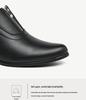 Men's Trendy High-Heeled Leather Shoes for Weddings and Banquets - Size 37, Zipper, Hairdresser Style