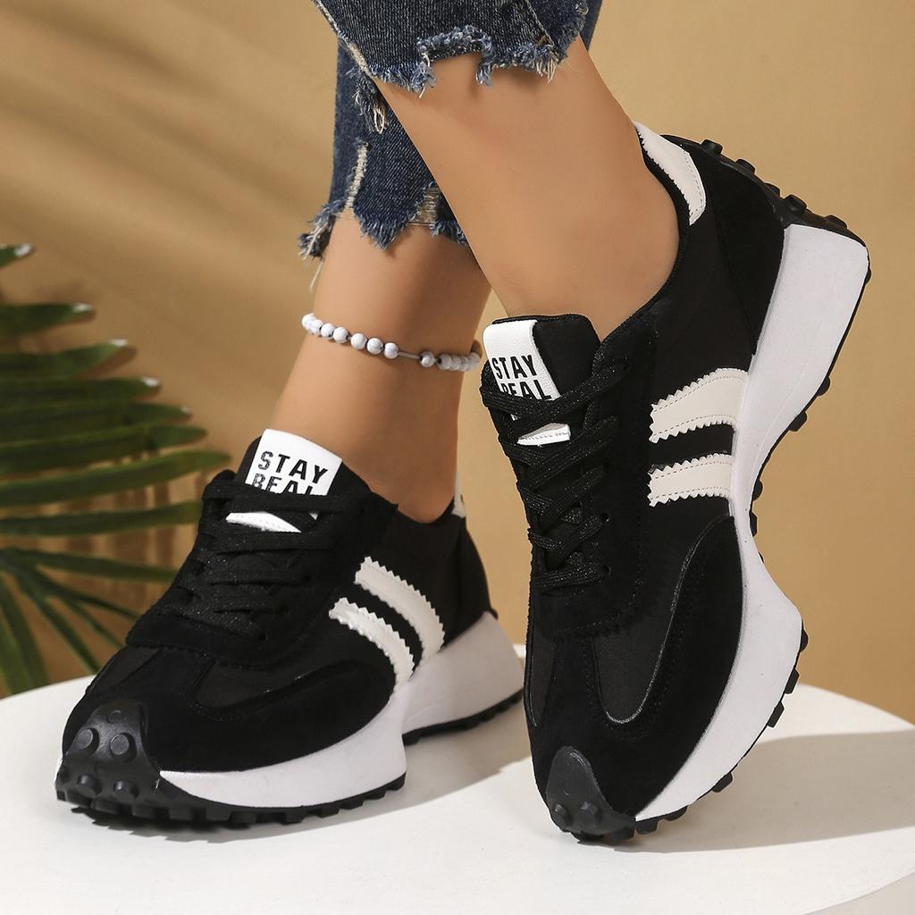 Ladies' Shoes, Thick Soled Shoes, Non Slip Shoes, Breathable Shoes, Casual Shoes, Low Cut Sports Shoes, Suitable for All Seasons, Wear-resistant