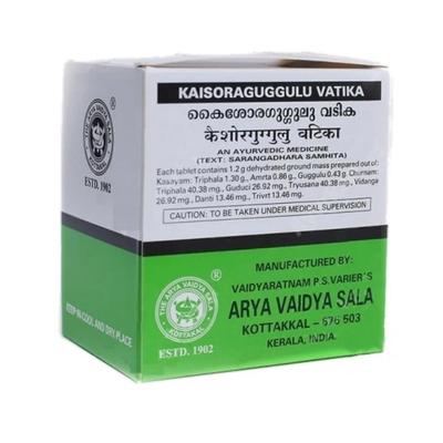 Kaishora Guggul Vaticana (100 compresse, 1,2 g), Kaisoraguggulu Vatika,