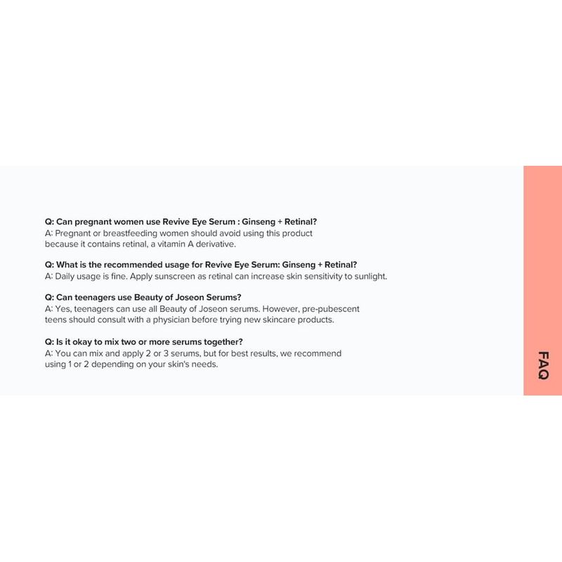 Beauty of Joseon Revive Augen Serum Mini