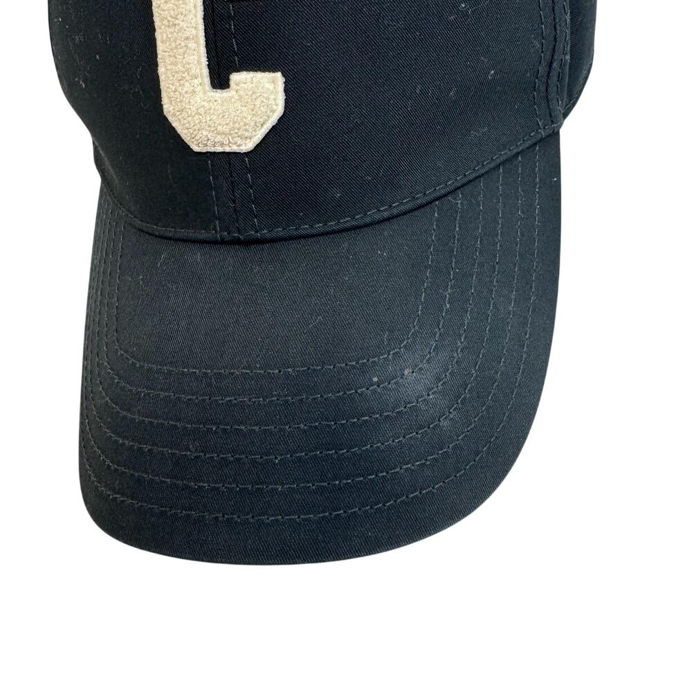 CELINE 2AUY8969P C Logo Initial Baseball cotton cap black cotton Used