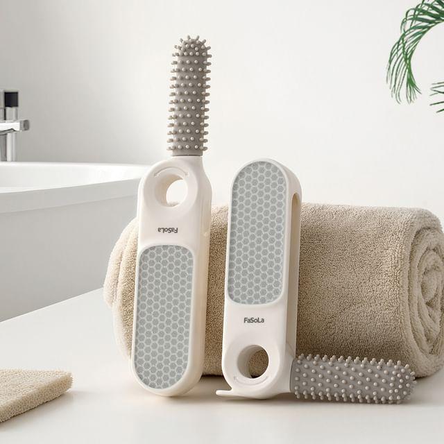 Caraboomie - Nanoglass Foot File with Silicone Brush White