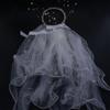 Pearl Hairpin White Veil Bridal LED Light Bride Veil Korean Bride Headwear Bride Crown Wedding Veil