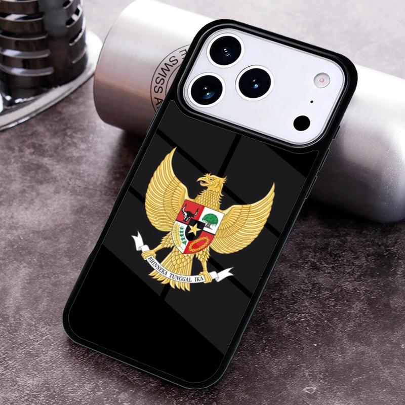Indonesia Passport Flag Map Phone Case for iPhone 17 16 15 Pro Max Air 14 13 12 11 Plus Shockproof Cover