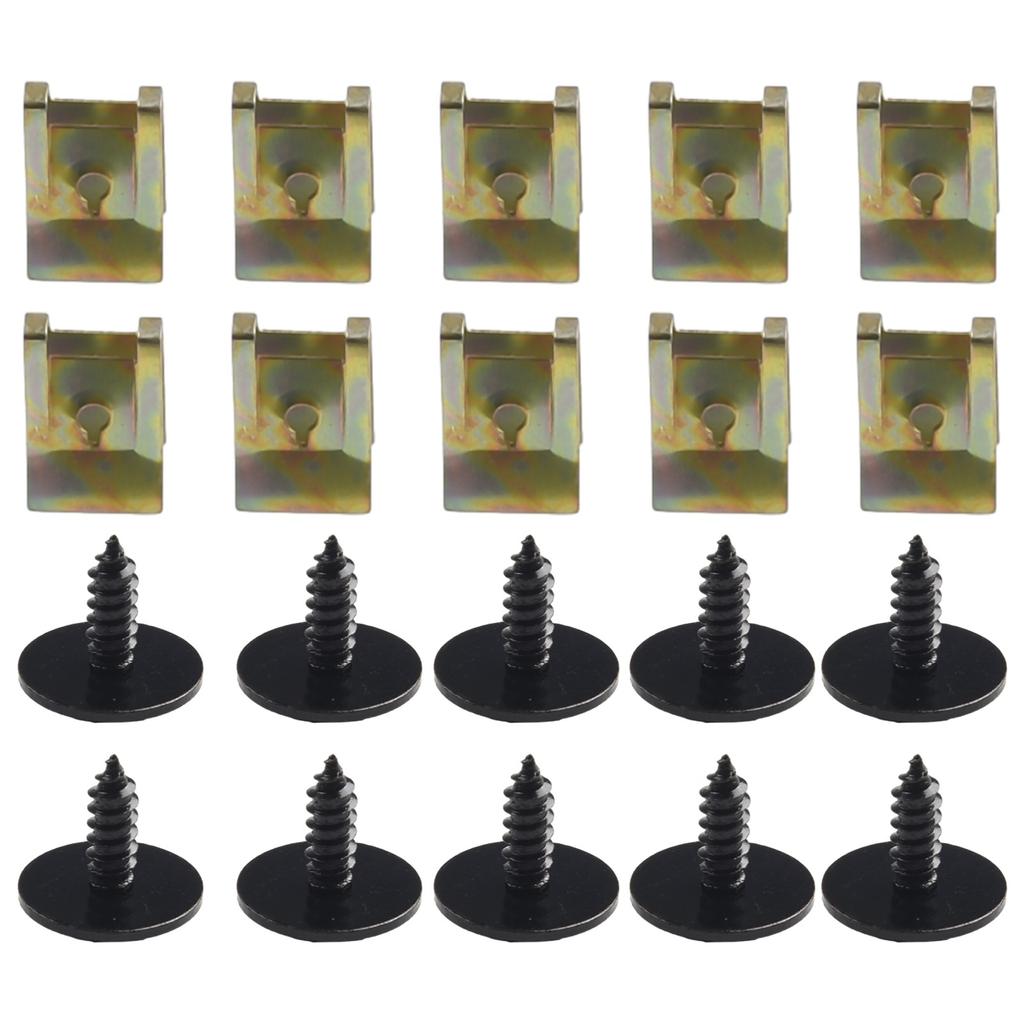 Fastener Screw Bolt For BMW Metal Screw Clips Silver