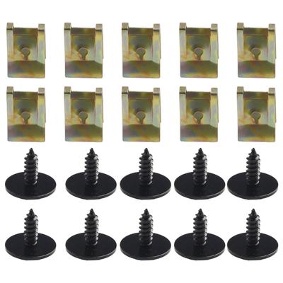 Fastener Screw For BMW Hex Head Screw Clips Silver