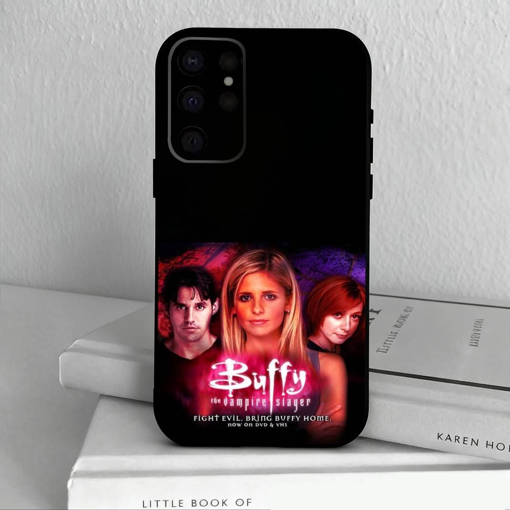 B-Buffy the V-Vampire Slayer   Phone Case For Samsung S25,S24,S21,S22,S23,S30,Ultra,S20,Plus,Others Soft Black Cover
